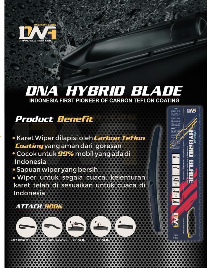 SET Wiper DNA Hybrid Blade Series Mobil Suzuki ERTIGA 2012 - 2015