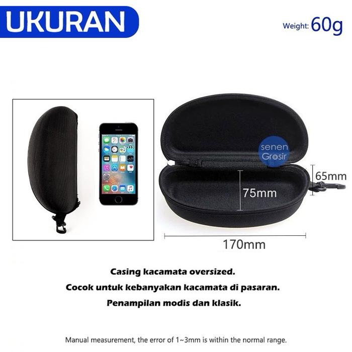STANCEY RAMARS HARD CASE KACAMATA BOX TEMPAT KACAMATA RESLETING ANTI PENCIL WATERPROOF S1