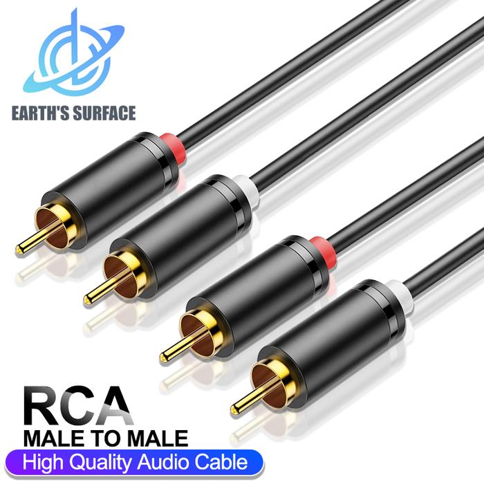 HIFI Stereo RCA Cable 2RCA to RCA Audio Cable Male To Male Aux Cables for Home Theater HDTV DVD Loud