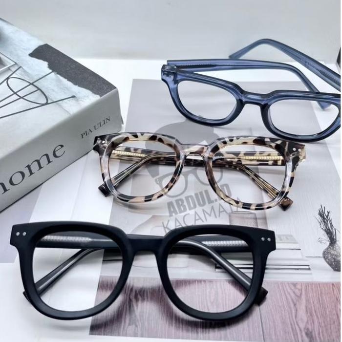 FRAME HARUKA kacamata kotak photo cromic blueray lensa bluecromic eyewer glasses biru kacamata pria