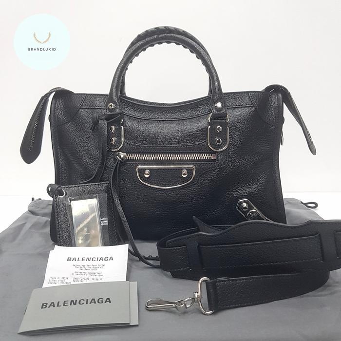 BALENCIAGA SMALL CITY EDGE BLACK