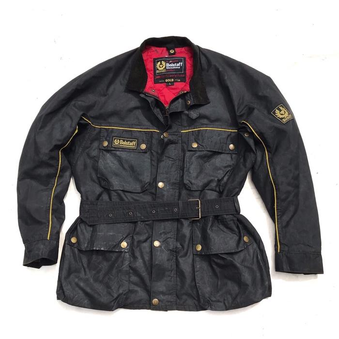 Vintage Belstaff 70’s Belstaff TRIALMASTER steve mcqueen WAXED black JACKET Tour master Trophy jac