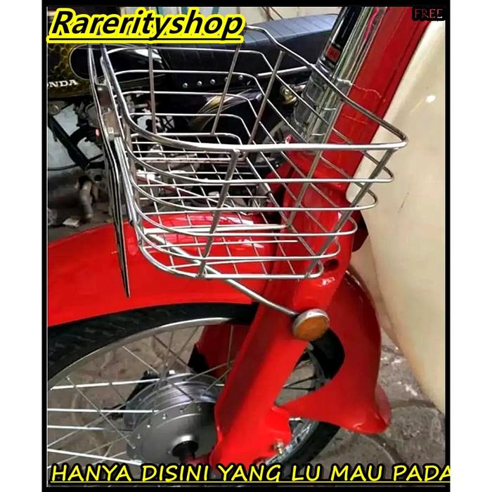 Keranjang Belanja Depan Motor Honda C70 C50 Astrea Grand Prima Yamaha v75 v80