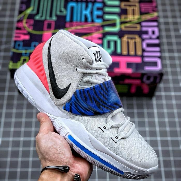 Sepatu Kyrie 6 Vast Grey White