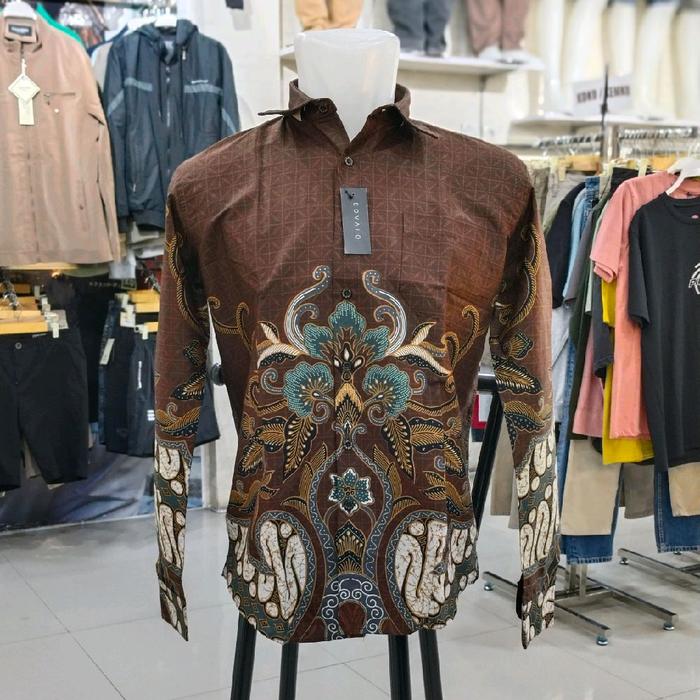 Kemeja batik Slimfit SDV Lengan Panjang