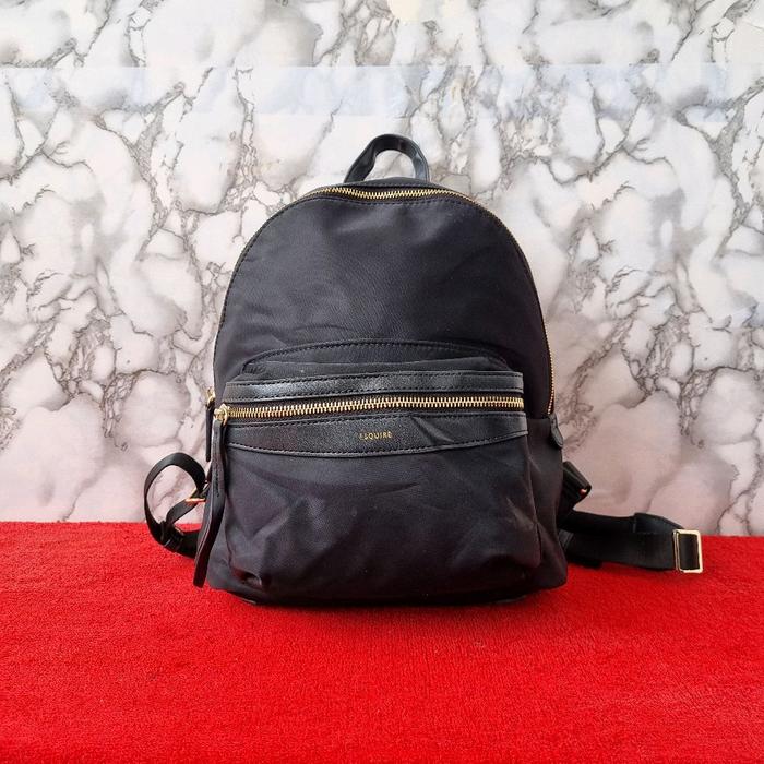 TAS RANSEL WANITA ESQUIRE SECOND BRANDED HITAM / TAS RANSEL FASHION WANITA