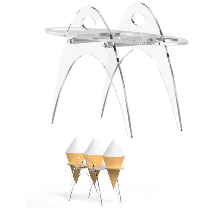 Ice Cream Cone Holder Acrylic Ice Cream Cone Dessert Holder Display