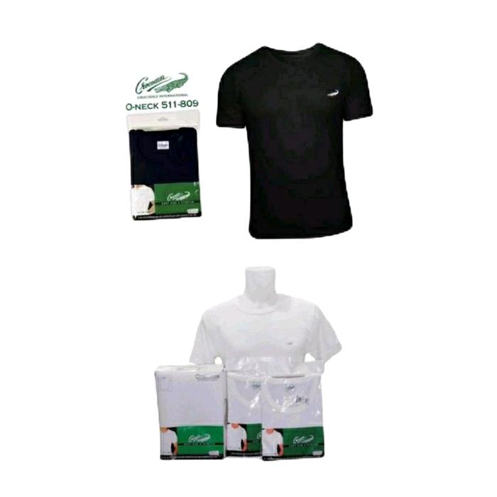 Kaos Dalam Crocodile Oblong Putih Tshirt  Kerah O-Neck  Katun Oblong Crocodile   Pria,Cowok Dewasa H