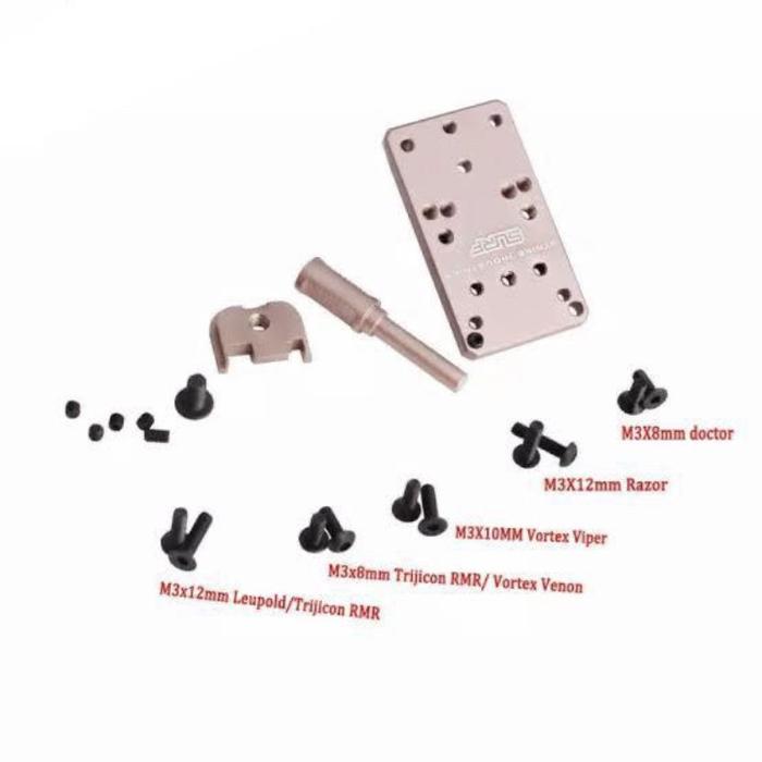 STOK TERBATAS !!!! STRIKE INDUSTRIES SURF UNIVERSAL G RMR MOUNT REAL STEEL TM G17 GBB TERJANGKAU