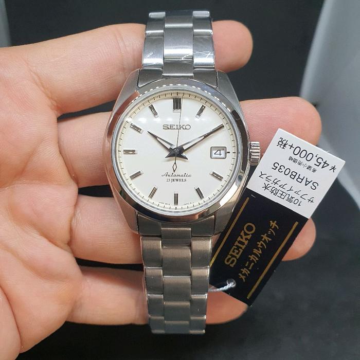SEKEN ! SEIKO AUTOMATIC SARB035 BIEGE DIAL / Jam tangan seiko sarb035 automatic original ( BEKAS )