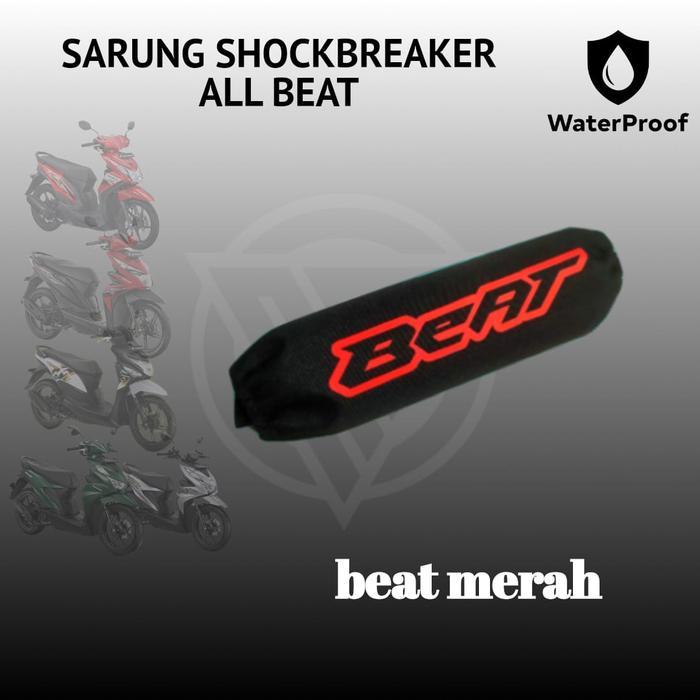 COVER SHOCKBREAKER BEAT motor motorcycle - BEAT MERAH