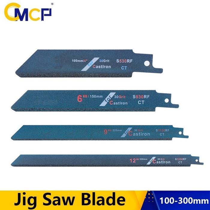 CMCP Jig Saw Blad 100/150/225/300mm 30 Grit Diamond Reciprocating