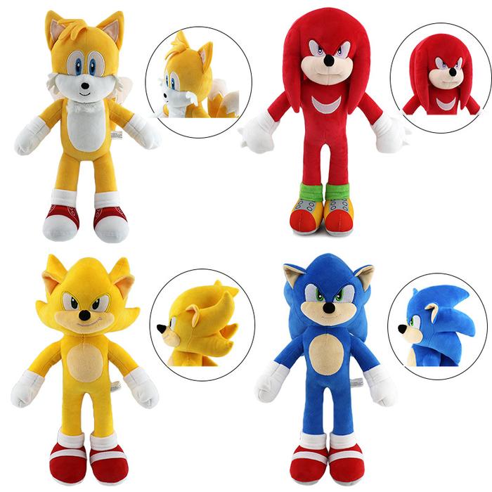 New High Quality 3D Anime Super Sonic Mouse Sonic Plush Doll Movie