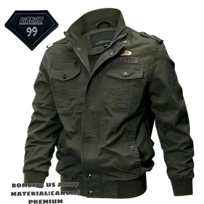 JAKET  US ARMY/JAKET PRIA/JAKET BOMBER TERLARIS/JAKET BOMBER DISTRO BANDUNG/JAKET BOMBER CANVAS PRIA