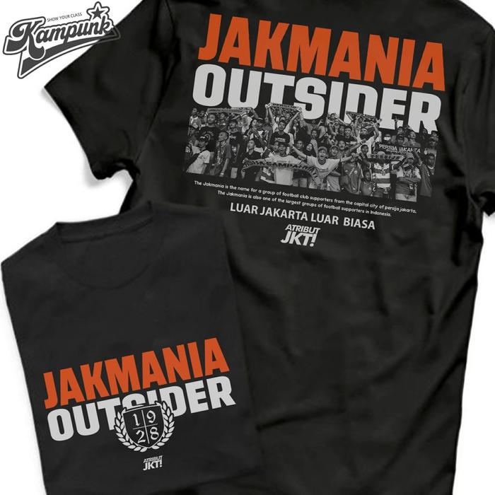 [COD]KAOS SUPPORTER PERSIJA JAKARTA JAKMANIA OUTSIDER - DESAIN PREMIUM POLYESTER