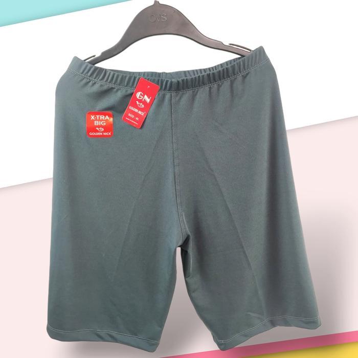 K364 (3Pcs) Golden Nick Short Pants Jumbo Wanita Dewasa Dan Remaja, Celana Short, Legging Pendek Siz