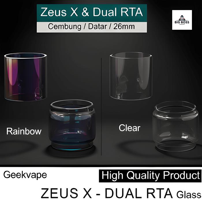 [LIMITED]] Tabung Kaca Zeus X Rainbow Tebal Replacement Glass Tank Expansi