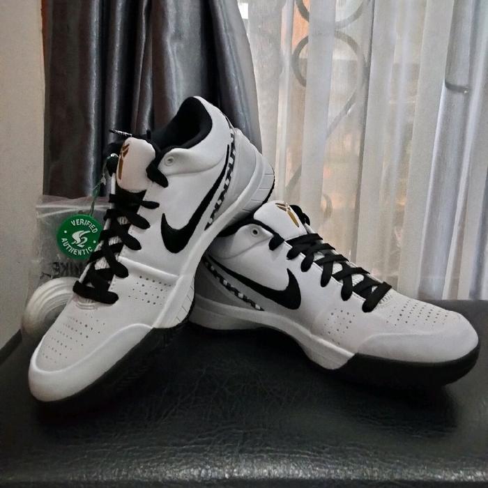 Sepatu Basket Original Nike Zoom Kobe 4 Protro Mambacita Gigi Bryant White Black Sneakers Authentic