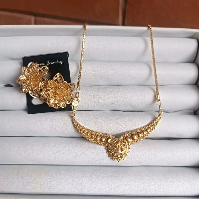 kalung dubai kuningan + xuping kalung bali