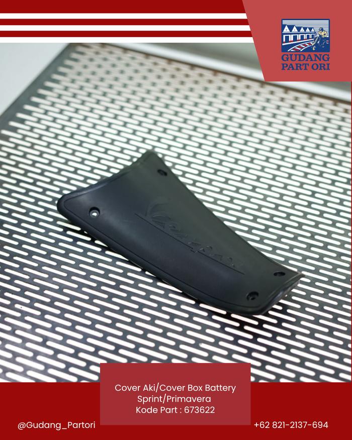 Cover Aki/Cover Box Battery Sprint/Primavera Original Piaggio Black
