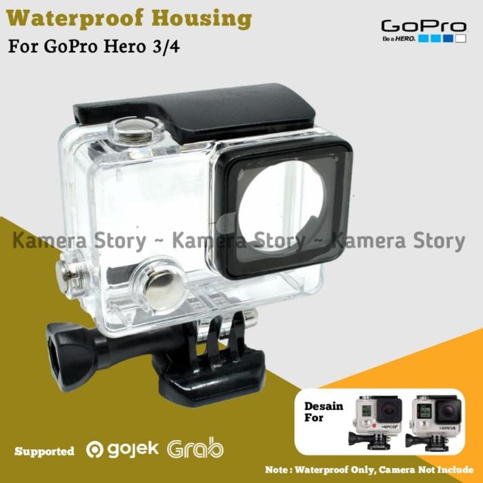 Waterproof Housing Case For GoPro Hero 4 Silver - Underwater Casing Anti Air Gopro 4 Black 3 & 3+