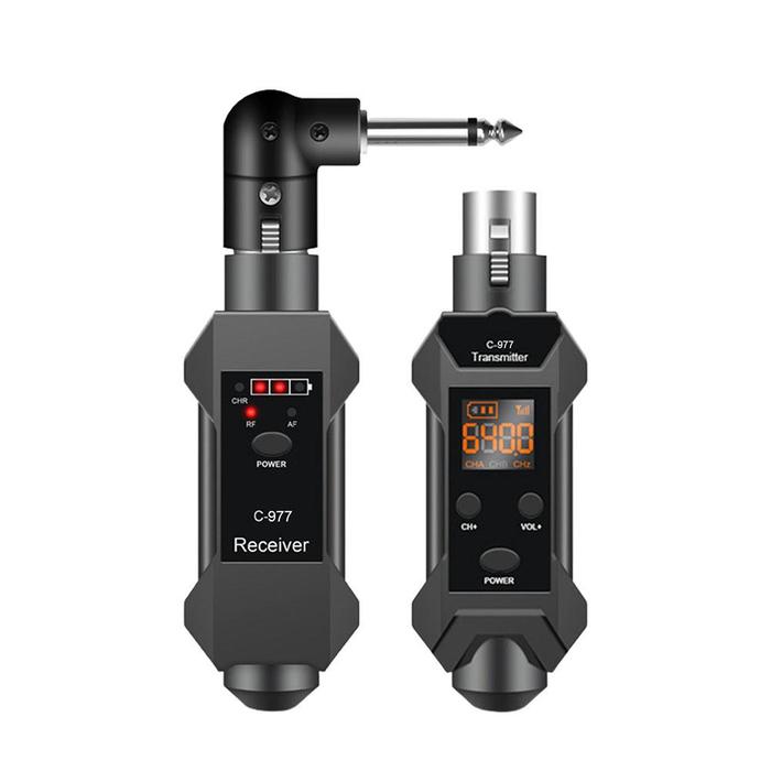 Dynamic Microphone Wireless Transmitter Receiver Universal Wired to Wireless Converter With 6.5mm Ad