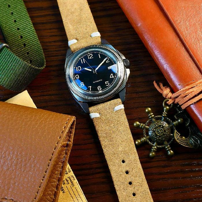 Seik0 Mod Jam Tangan Automatic Military Pilot 1935 Cezka Case 316L Stainless Steel 40mm Kaca Doom Sa