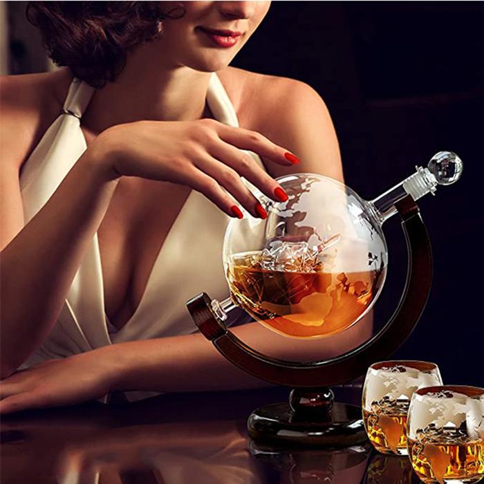 Creative glass wine set whiskey decanter crystal glass vodka spirit