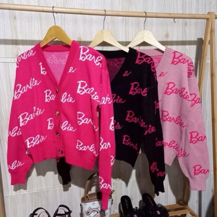 Cardigan Barbie Crop-Cardigan Rajut-Cardigan Barbie