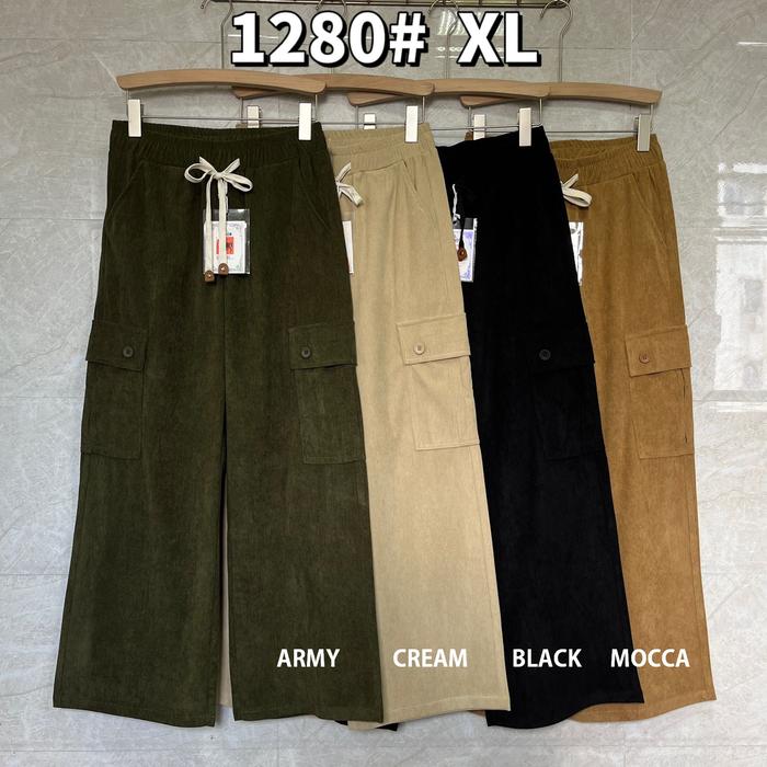 1280 3280 5280 7280 1290 3290 5290 7290 Celana panjang kulot corduroy wanita size XL 3XL 5XL 7XL by 