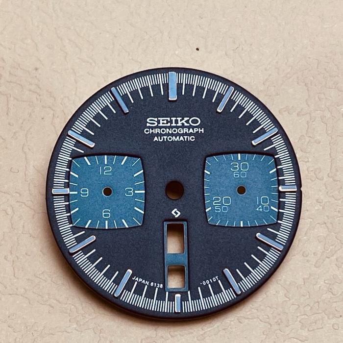 Dial Seiko Bulhead 6138 0040 Hitam Biru AfterMarket