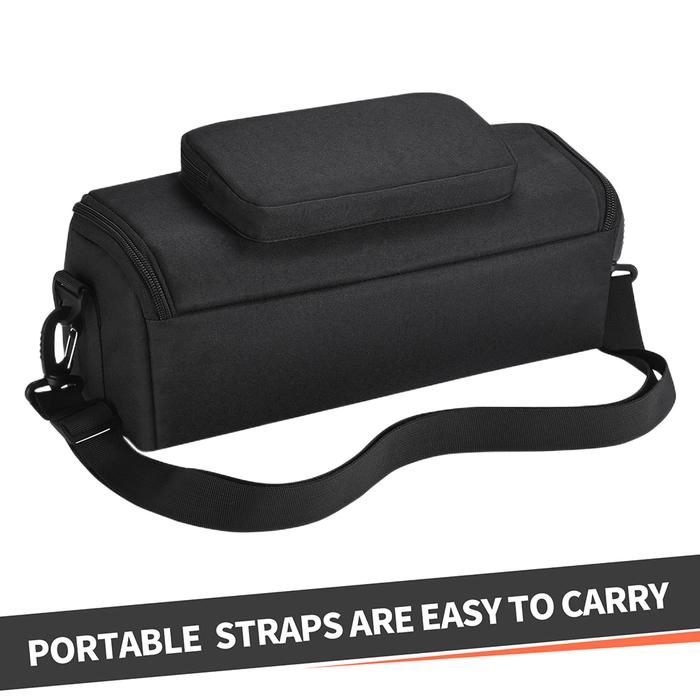 Portable Audio Storage Bags Dustproof Protective Case Scratch-resistant Double Zipper with Sholder S