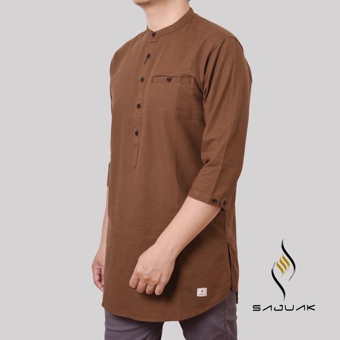 Kurta pria Kurta sajuak pakaian pria kurta lengan 3/4 sajuak agera original
