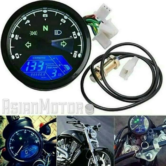 Sale Speedometer Digital Custom Japstyle Caferacer/ Spidometer Custom Babon