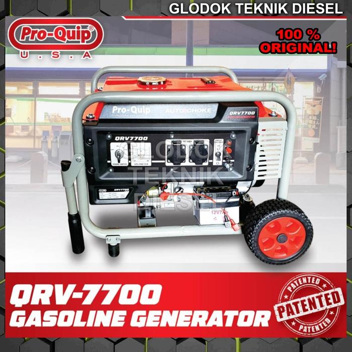 Genset Bensin 4000 W Watt 4 Tak Elektrik Starter Generator Listrik QRV 7700 QRV7700 TERBAIK