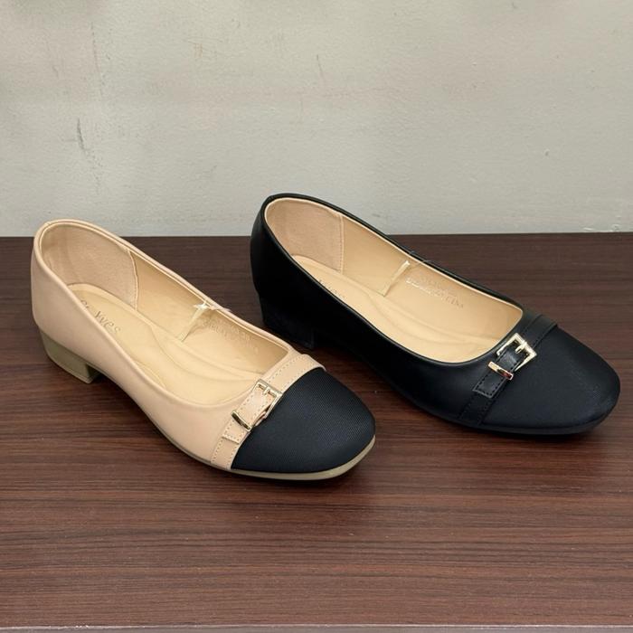 St.yves STCX03 sepatu low heels hak tahu wanita 36-40