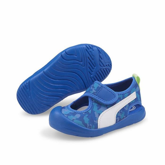 sale Puma Aquacat Sandal Kids Blue Original Authentic