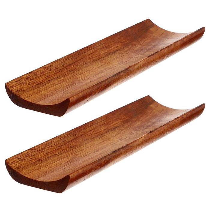 2Pcs Wear-Resistant Dessert Plate Displaying Serving Plate Sushi Tray Sushi Bench Sushi Table Sushi