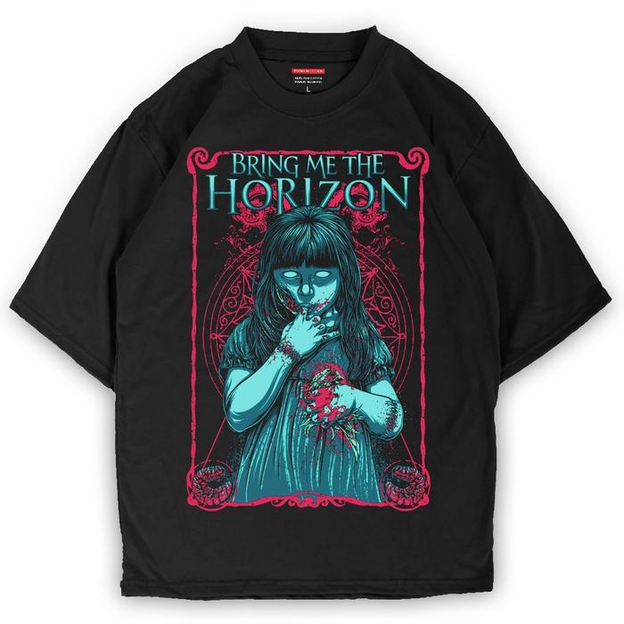 [COD]KAOS BRING ME THE HORIZON TSHIRT MUSIK ROCK DEATH CORE BMTH BAJU GROSIR MURAH OVERSIZE