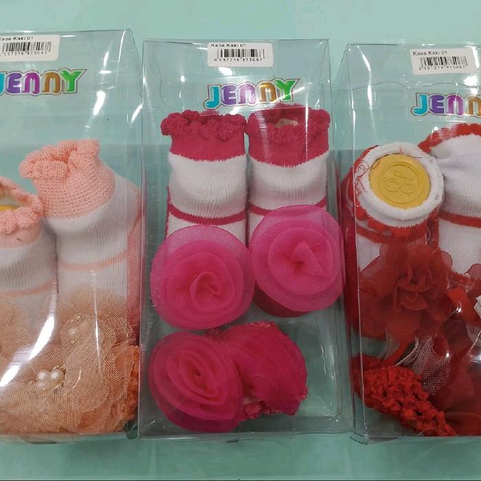 KAOS KAKI SET JENNY (KK 01)   -Design lucu dan menarik -Bahan adem,halus dan lembut -1Set terdiri da