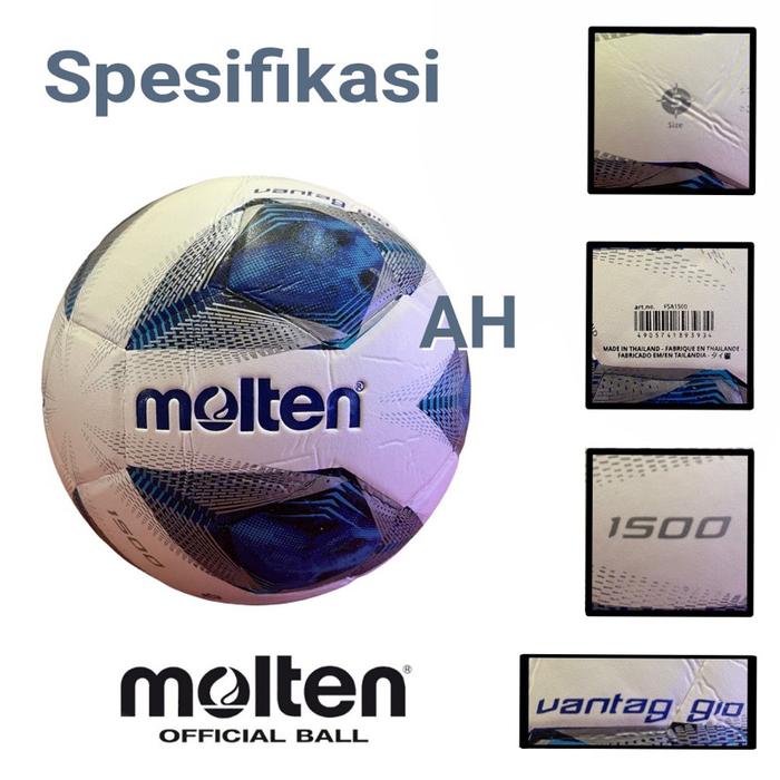 Bola Kaki / Sepak Bola Size 5 Molten F1500 Press PVC