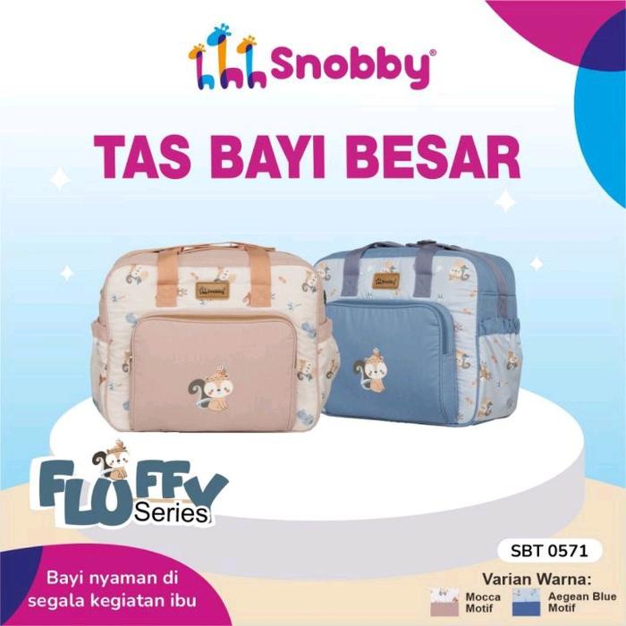 Snobby Tas Bayi Besar Fluffy Series Rocky Series & Kimi Series Nyaman untuk Segala Kegiatan Ibu