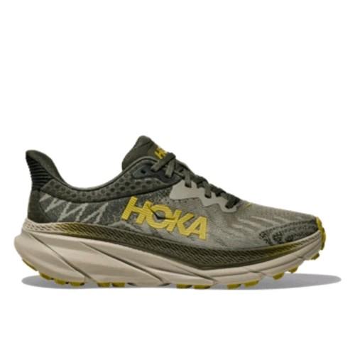 sepatu hoka men's cellengger ART 7 olive haze/forest cover