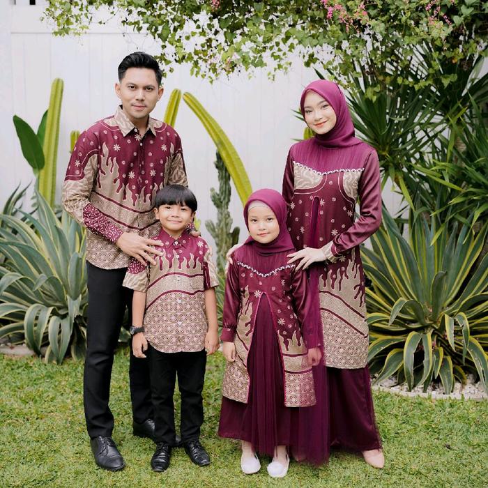 GAMIS COUPLE RAHAYU BURGUNDY Batik Baju