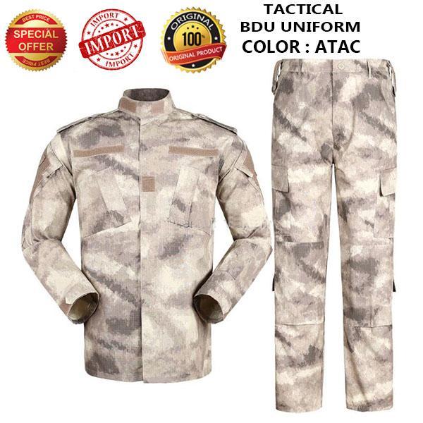 Baju Set BDU Army-BDU Tactical Uniform-Cambat Miltary Set Color ATAC
