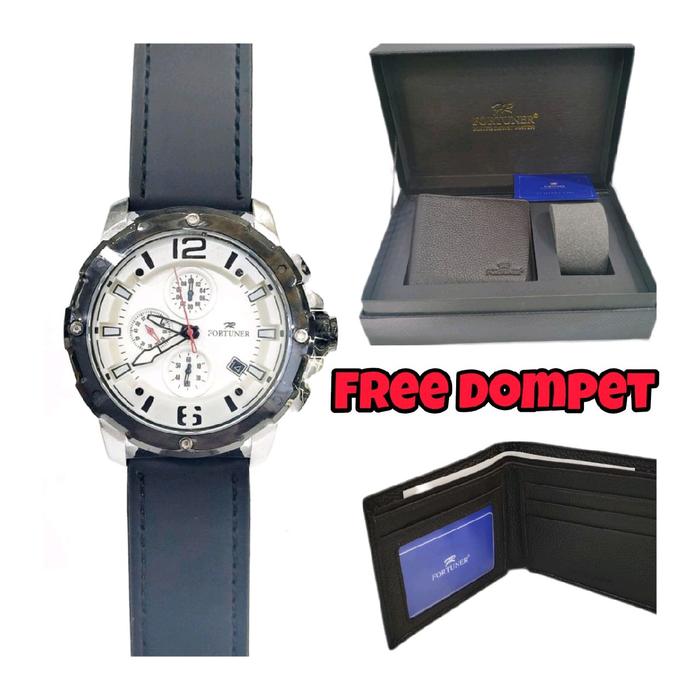 jam pria Fortuner 3589 free dompet