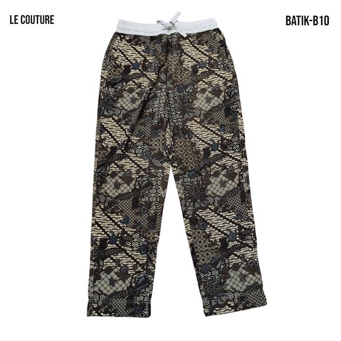 Celana Panjang Premium Batik Pria Pinggang Karet Le Couture B-10