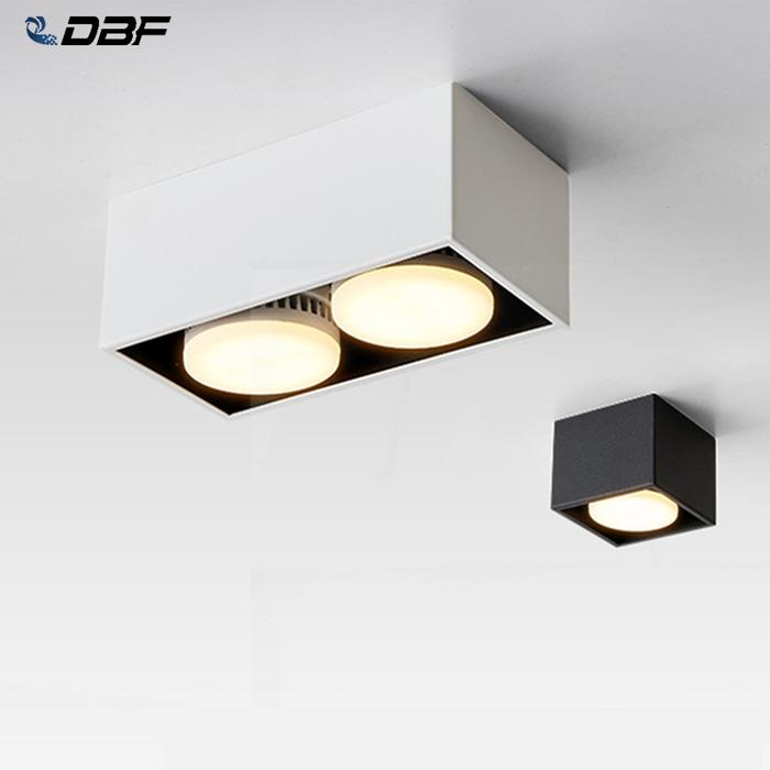 Surface Mount Not Dimmable Square LED Downlight with Replaceable Gx53
