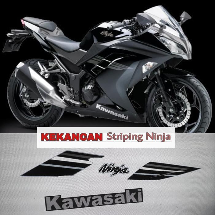 Striping Ninja 250FI 2017 HITAM