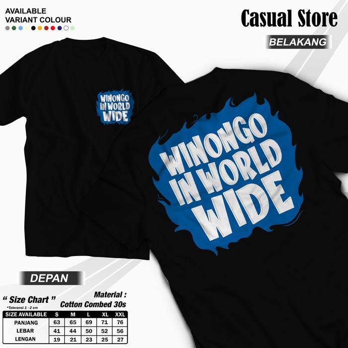 Kaos PSHW Winongo In World Wide 1903 by store casual